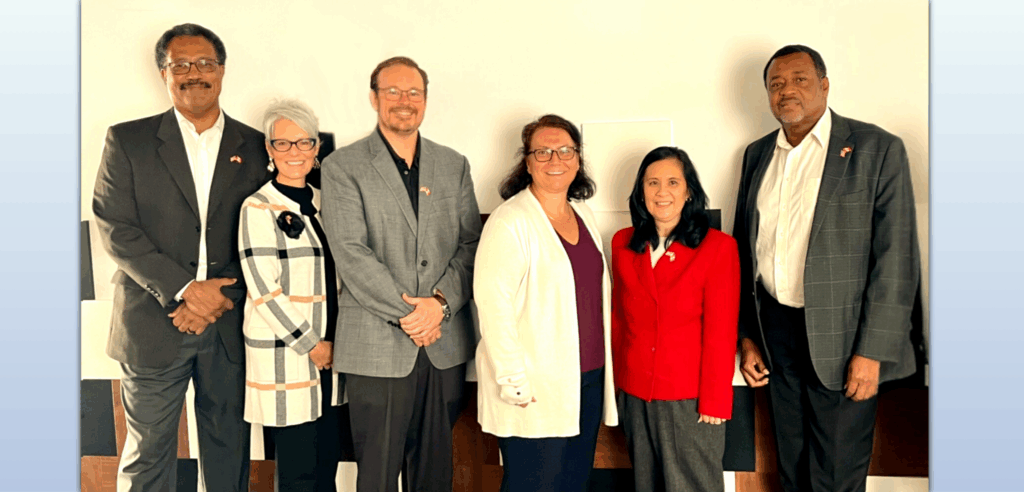 (From the left) Dr. Hugh D. Moore, Dr. Mariann Burnetti-Atwell, Dr. Steven Smith, Dr. Lisa Votta-Bleeker, Dr. Debra Kawahara, and Dr. Arthur C. Evans, Jr. ASPPB, APA, and CPA Convene at North American Psychology Leadership Summit